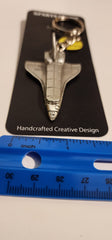 Space Shuttle Pewter Keychain