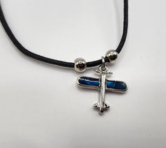 Airplane Paua Shell Necklace