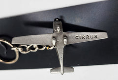 Cirrus Vision SF50 Jet Airplane Pewter Keychain