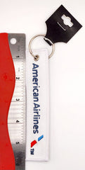 American Airlines Logo Blue/White Embroidered Keychain