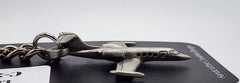 Learjet C-21 Airplane Pewter Keychain
