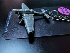 WWII Junkers JU-87 "Stuka" German Dive Bomber Airplane Pewter Keychain