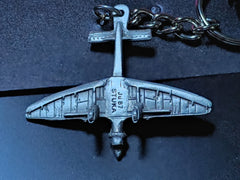 WWII Junkers JU-87 "Stuka" German Dive Bomber Airplane Pewter Keychain