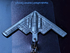 Northrop Grumman B-2 Spirit Bomber Airplane Pewter Keychain