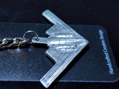 Northrop Grumman B-2 Spirit Bomber Airplane Pewter Keychain