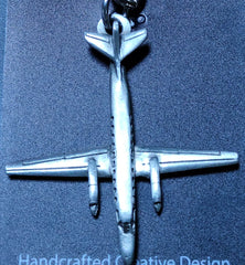 Fairchild C-26 Metroliner Pewter Airplane Keychain