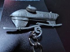 Boeing Vertol CH-46 Sea Knight Helicopter Pewter Keychain