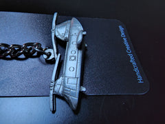 Boeing Vertol CH-46 Sea Knight Helicopter Pewter Keychain