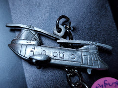 Boeing Vertol CH-46 Sea Knight Helicopter Pewter Keychain