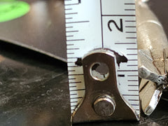 WWII V-2 Rocket Pewter Keychain