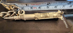 NASA 3D Saturn V Rocket Pewter Keychain
