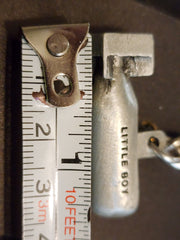 Little Boy 3D Atomic Bomb Pewter Keychain