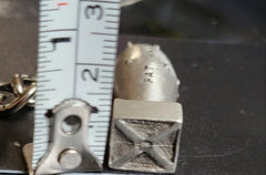 Fat Man 3D Atomic Bomb Pewter Keychain