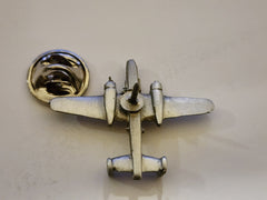 WWII North American Aviation B-25 Mitchell Bomber Pewter Airplane Lapel Pin