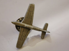 WWII North American Aviation P-51 Mustang Fighter Airplane Pewter Lapel Pin