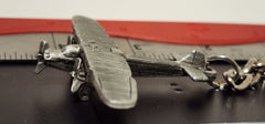 Ford Tri-Motor "Tin Goose" Pewter Airplane Keychain