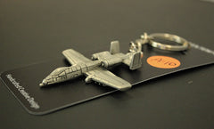 Fairchild Republic A-10 "Warthog" Thunderbolt II Pewter Airplane Keychain