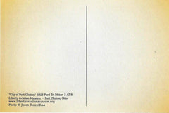"City of Port Clinton"/"City of Wichita" 1928 Ford Tri-Motor Airplane Postcard