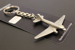 WWII Douglas C-47 Skytrain/Dakota/DC-3 Pewter Airplane Keychain