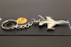 General Dynamics F-16 Fighting Falcon Airplane Pewter Keychain