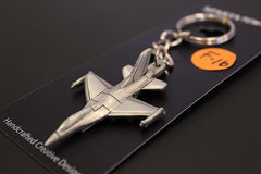 General Dynamics F-16 Fighting Falcon Airplane Pewter Keychain