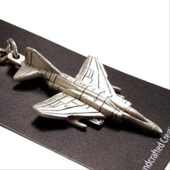McDonnell Douglas F-4 Phantom Airplane Pewter Keychain
