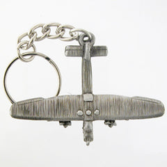 Ford Tri-Motor "Tin Goose" Pewter Airplane Keychain