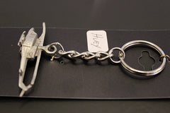 Vietnam Era Bell UH-1 Iroquois "Huey" Helicopter Pewter Keychain
