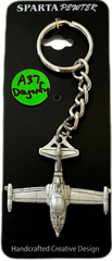Cessna A-37 Dragonfly Pewter Airplane Keychain