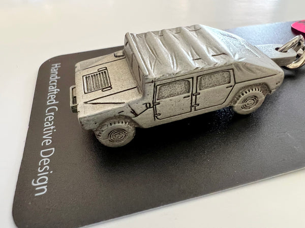 AM General/GMC Hummer Vehicle Pewter Keychain