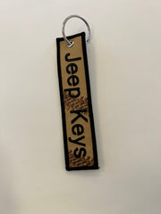 Jeep Keys Embroidered Keychain