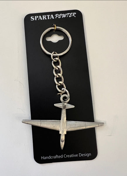 Lockheed Martin U-2 "Dragon Lady" Pewter Airplane Keychain