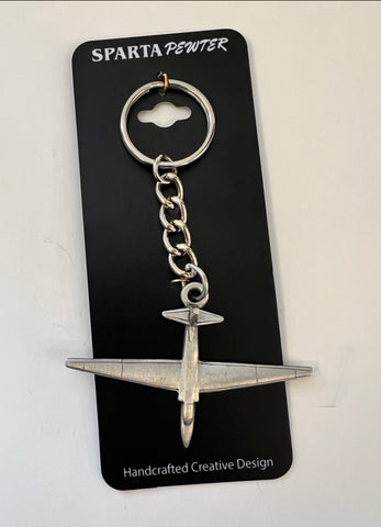 Lockheed Martin U-2 "Dragon Lady" Pewter Airplane Keychain