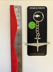 Lockheed Martin U-2 "Dragon Lady" Pewter Airplane Keychain