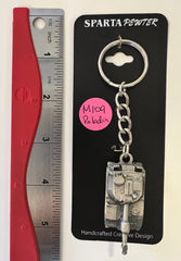 M109 Paladin Tank Pewter Keychain