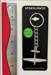 Hughes H-4 Hercules "Spruce Goose" Pewter Airplane Keychain