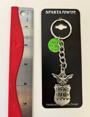 Department of United States Air Force (USAF) Crest Logo Pewter Keychain
