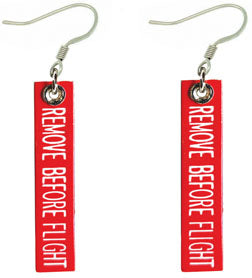 RBF Remove Before Flight Earrings