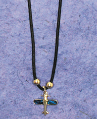 Airplane Paua Shell Necklace