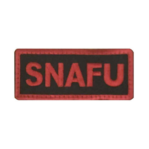 SNAFU (red lettering) Velcro Patch