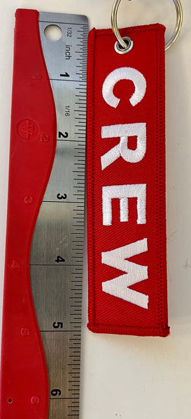 Crew Embroidered Keychain