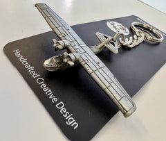 WWII Consolidated PBY Catalina Pewter Airplane Keychain