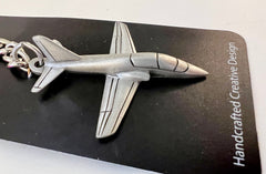 McDonnell Douglas T-45 Goshawk Pewter Airplane Keychain
