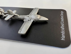 Cessna T-37 Tweet Pewter Keychain
