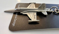 Northrop F-5 Tiger Pewter Airplane Keychain