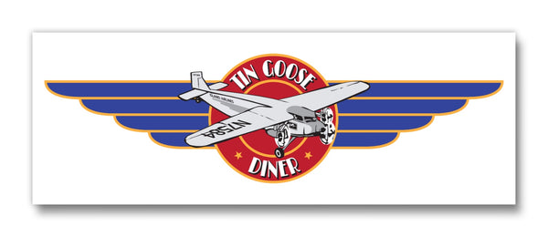 Tin Goose Diner Wings Logo Magnet