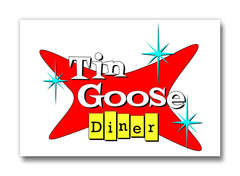 Tin Goose Diner Retro Logo Magnet